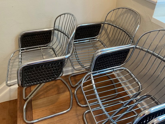 Image 1 of 6 stoelen in de stijl van Gastone Rinaldi