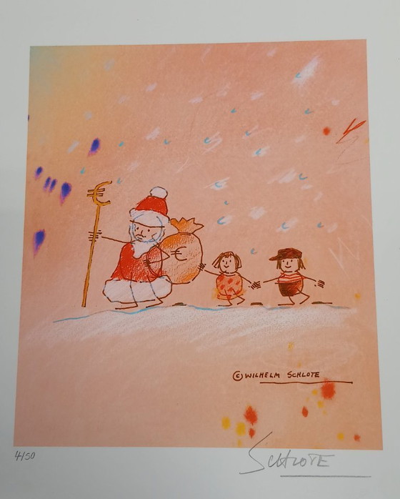 Image 1 of Schlote, Wilhelm - Christmas Bonus - Giclée/Hahnemühle - hand-signed