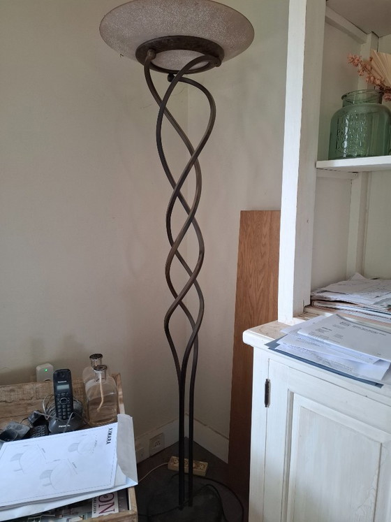 Image 1 of 2x prachtige Terzani vloerlamp met dimmer brons