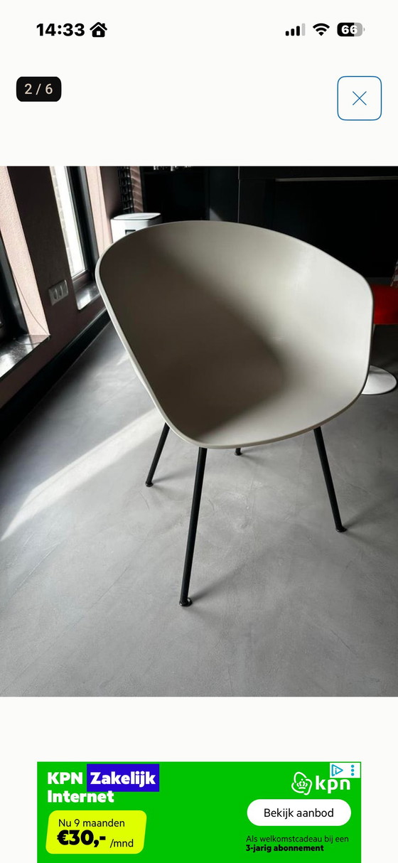 Image 1 of 6x eetkamerstoelen van het merk Hay