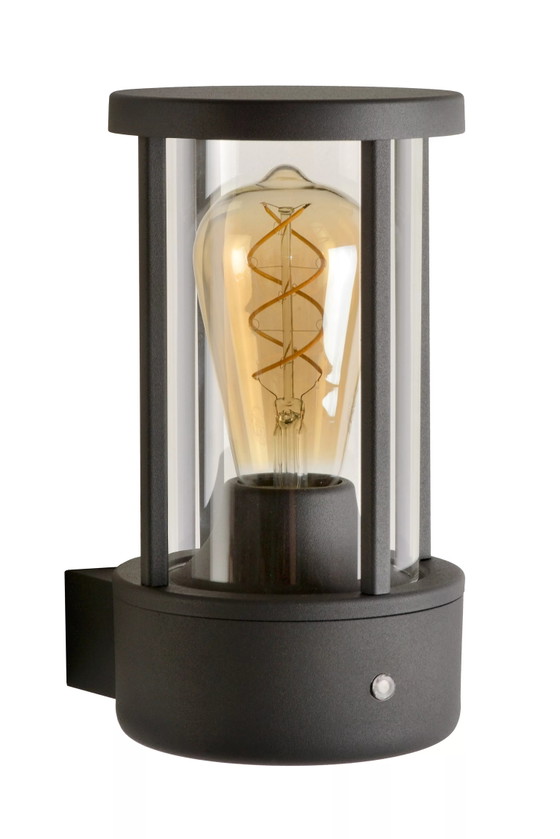 Lucide LORI Indoor/Outdoor Wall Lamp – Ø 12 cm – E27 – IP44 – Wall lights, Aluminium, Modern (photo 3 of 4)