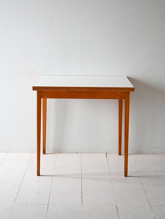 Image 1 of Vintage Scandinavian Teak and Formica Table