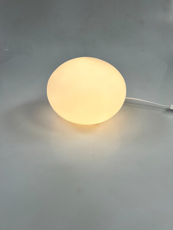 Vintage Milk Glass Table Lamp, Kare Design, Germany 1980s (photo 2 of 8)