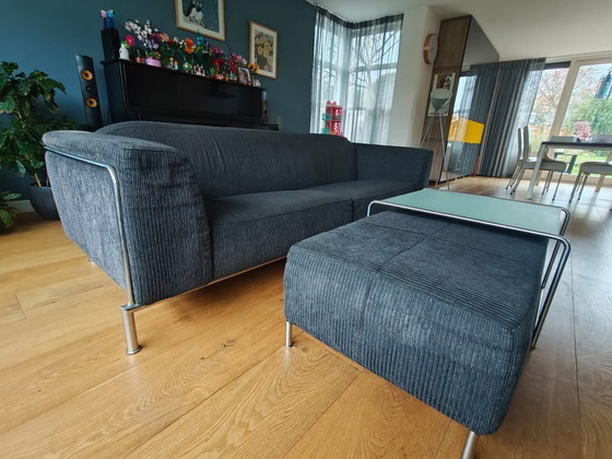 Image 1 of Harvink bank driepersoons model: madam B, incl hocker en bijzettafel