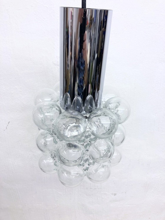 Image 1 of Lampada a sospensione Bubble Glass di Glashütte Limburg, design anni &#39;70 di Helena Tynell