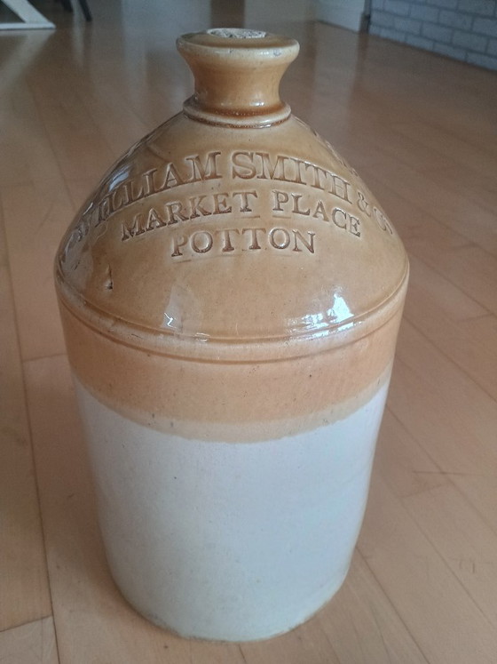 Image 1 of Antieke Engelse bierkruiken (set van 2)