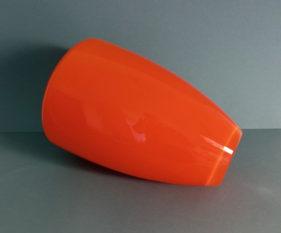 Image 1 of Walther Gropius Bauhaus 'TAC02' orange/white vase Collection 1969