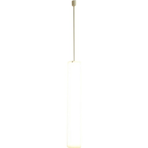 Paar vintage plafondlampen in wit, 1960