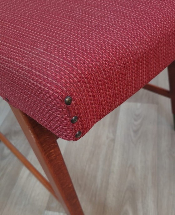 Image 1 of Set von 4 Teakholz-Esszimmerstühlen - Ende des 20. Jahrhunderts