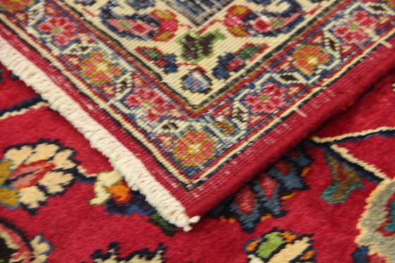 Image 1 of Original Perserteppich Keschan,Kashan Rot 344 x 253 cm Top Zustand Klassik Alt