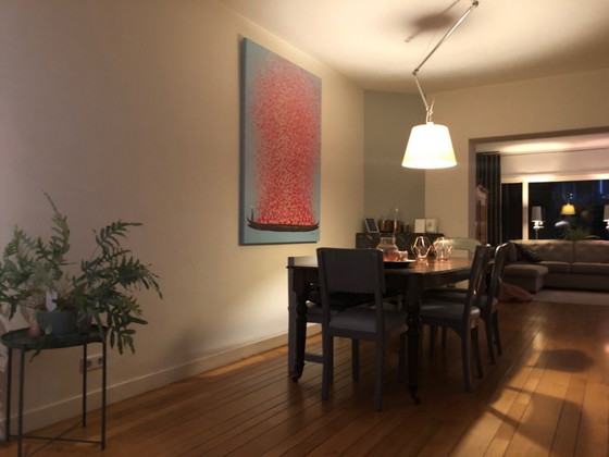 Image 1 of Blumenboot von Kare Design, bemalte Leinwand