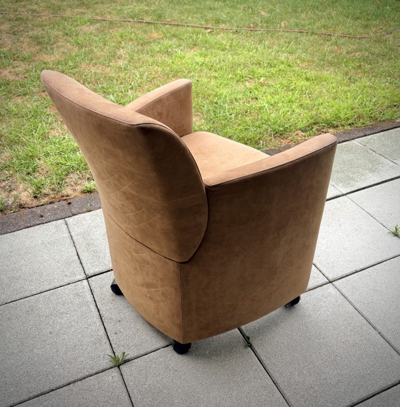 Image 1 of Sillón Leolux Quantissimo, cuero Alcántara
