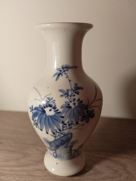Image 1 of Rare vase en porcelaine de France style japonisant rébus républicain exposition universelle 1900 état de cabinet 