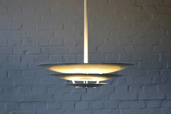 Oslo plafondlamp van Kurt Nørregaard voor Louis Poulsen jaren 60 – Kroonluchters, Aluminium, Scandinavian (photo 7 of 13)