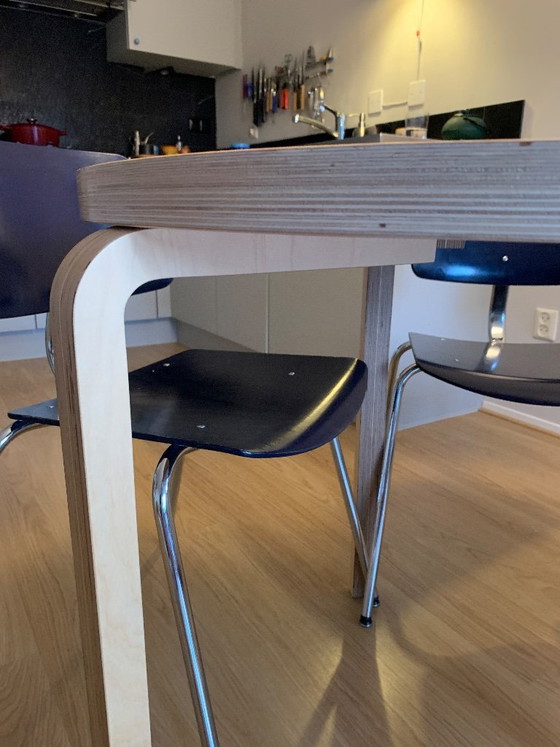 Image 1 of Zelfgemaakte Artek Aalto ronde tafel