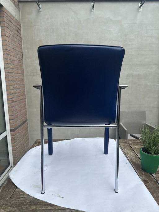 6 Leolux Chimaronne eetkamerstoelen