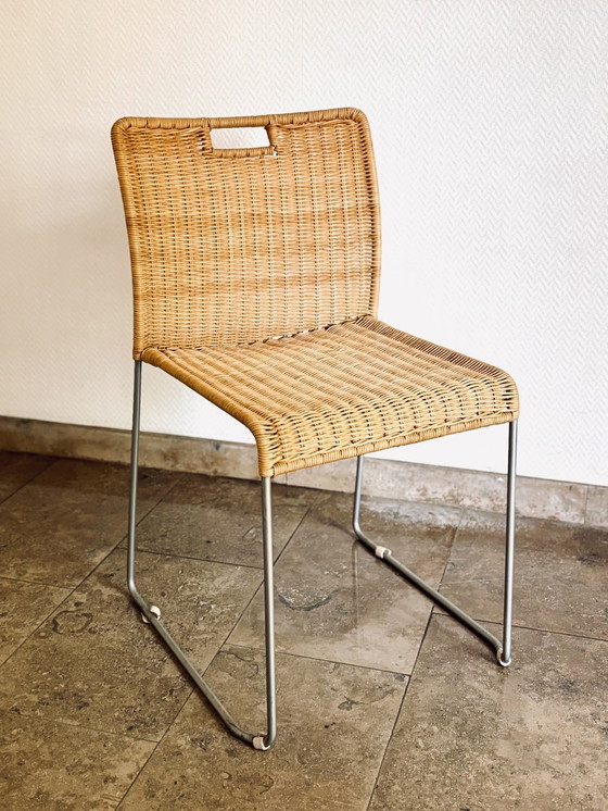 Image 1 of 6 vintage Italiaanse stoelen 