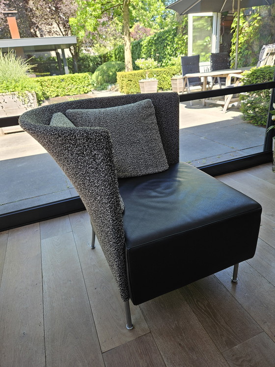 Image 1 of 1x Leolux Chaisse Longue 2x Sessel 1x Fußhocker