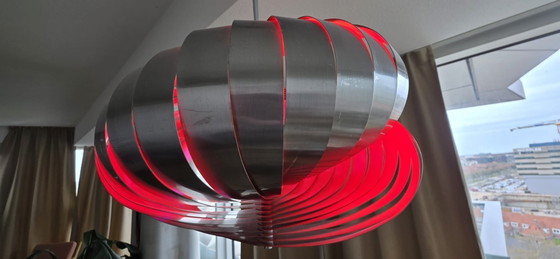 Image 1 of Lampada a sospensione a spirale Henri Mathieu per Lyfa Français, Francia, 1965