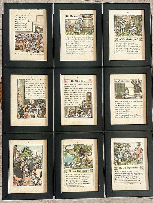 Gravures Ot et sien par C. Juyss. ensemble de 9 pièces