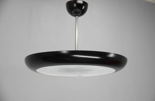 Lampadario Bauhaus / Funzionalista Ufo, anni '30, restaurato