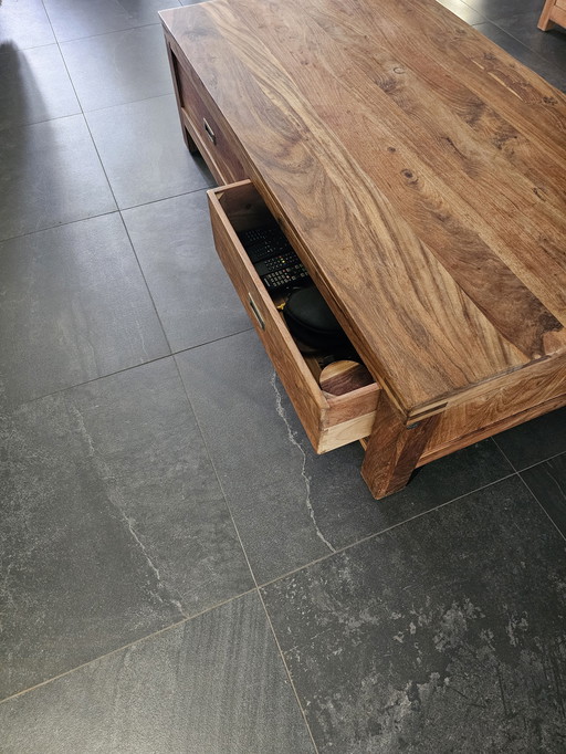 Acacia wood coffee table