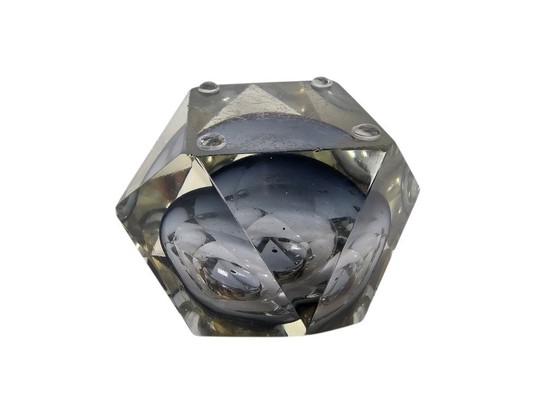 Image 1 of Murano - Sommerso - Vetro sfaccettato - Portacandele - Flavio Poli - Italia - Anni '60