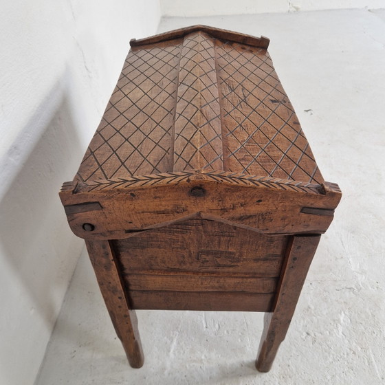 Coffre de berger ancien et unique, vers 1900 – Armoires de rangement, Iron, Wood (photo 3 of 10)