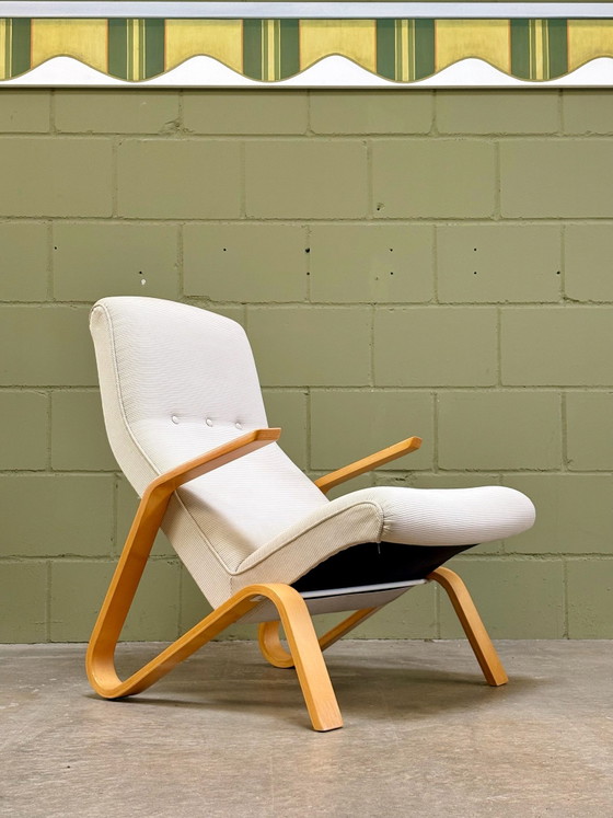 Grasshopper Lounge Chair by Eero Saarinen for Knoll International, Chairs and lounge chairs, Textile, Wood (photo 3 of 13)