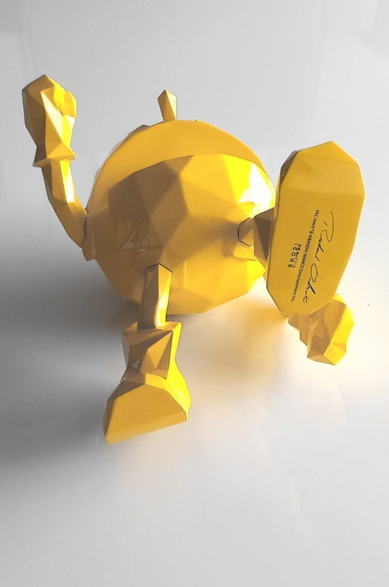 Image 1 of Richard Orlinski - Pac-Man Yellow - sculpture large size 18 cm