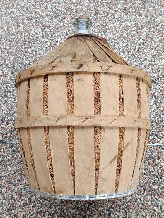 Image 1 of Demijohn in seiner Holzverpackung