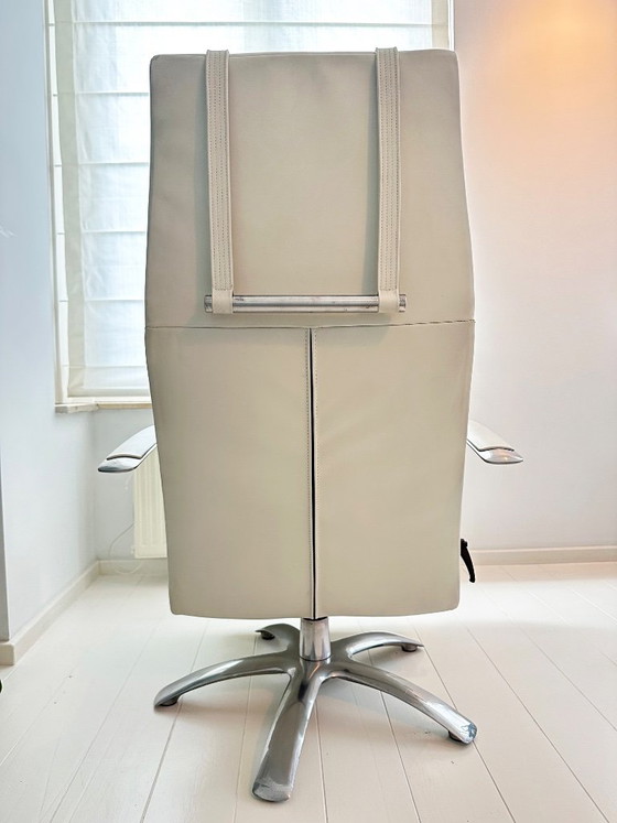 JORI Brainbuilder, Verstellbarer relaxsessel, Leder, Aluminium, Creme, Design (Foto 4 von 8)