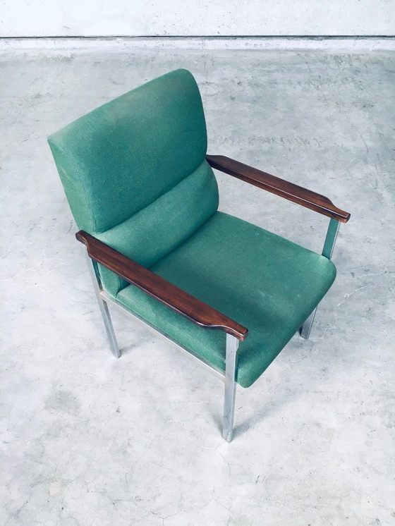 Image 1 of Midcentury Modern Design Pair of Office Arm Chairs by Brune, Germany 1960's