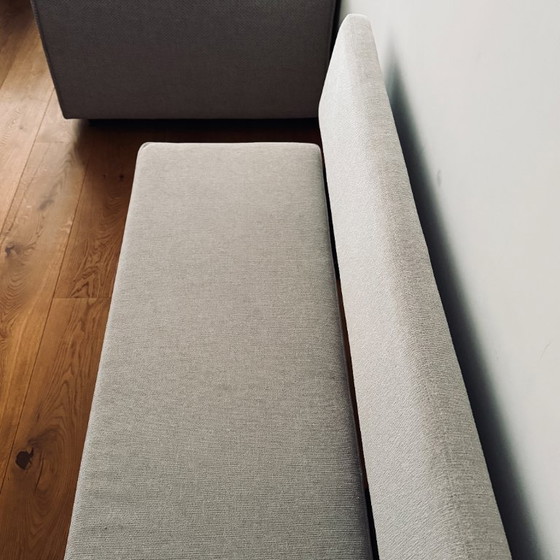 Image 1 of Banc de salle à manger scandinave Aspen beige recyclé