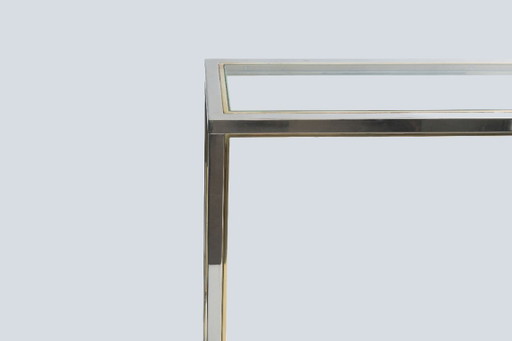 Midcentury console tafel Belgochrome stijl Romeo Ragga/ Willy Rizzo 1970