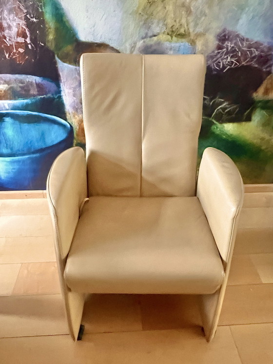 Image 1 of Poltrone da pranzo in pelle Leolux – regolabili – set da 6