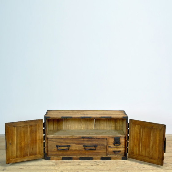 Japanse Meiji-periode Choba Tansu Kist met handgesmede ijzeren beslag, circa 1880 – Kasten, Iron, Wood (photo 6 of 15)