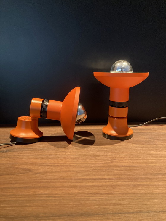 Image 1 of 2x Philips vintage spots wandlampjes (oranje)