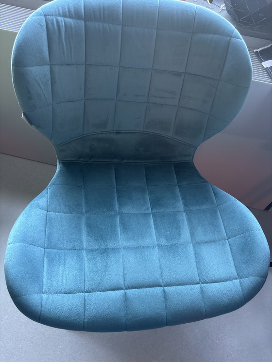 2 Pure Petrol Velvet Dining Chairs – Zuiver (photo 5 of 5)