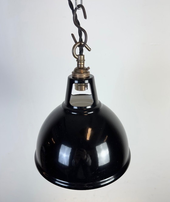 Image 1 of Vintage industriële zwart geverfde hanglamp, jaren 2000