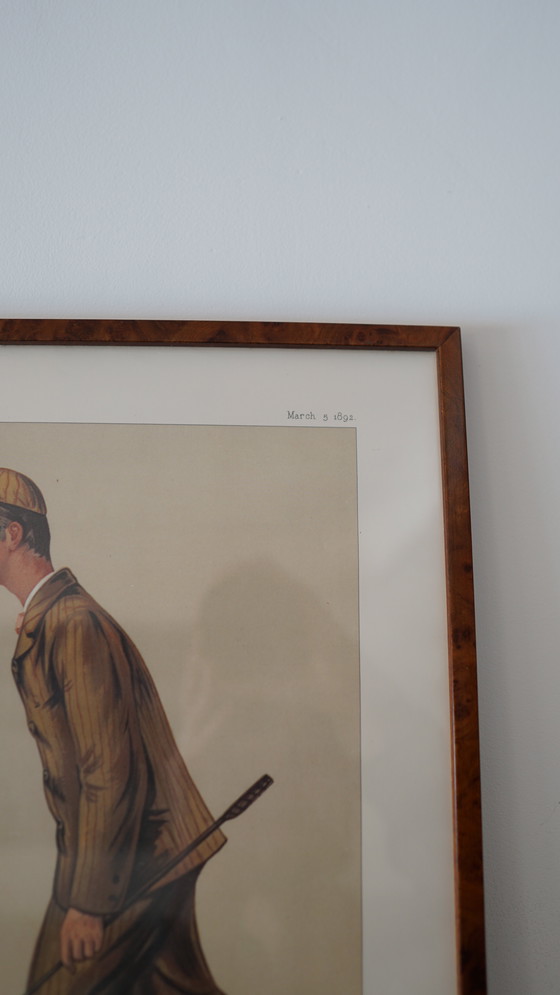 Image 1 of Affiche Ancienne Encadrée Vanity Fair “Mr. John Bull Junior” Par Lib (Liberio Prosperi)