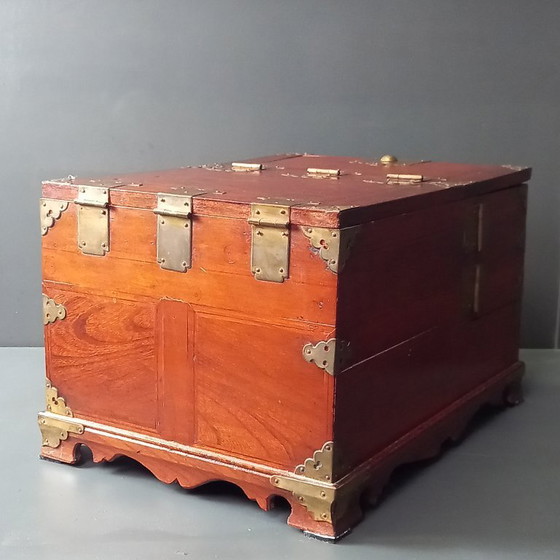 Image 1 of 19th Century Campaign Shaving Mirror