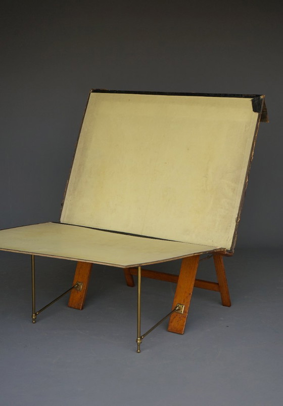 Image 1 of Antique Oak Folio Stand from Bunyard of London, 1890s