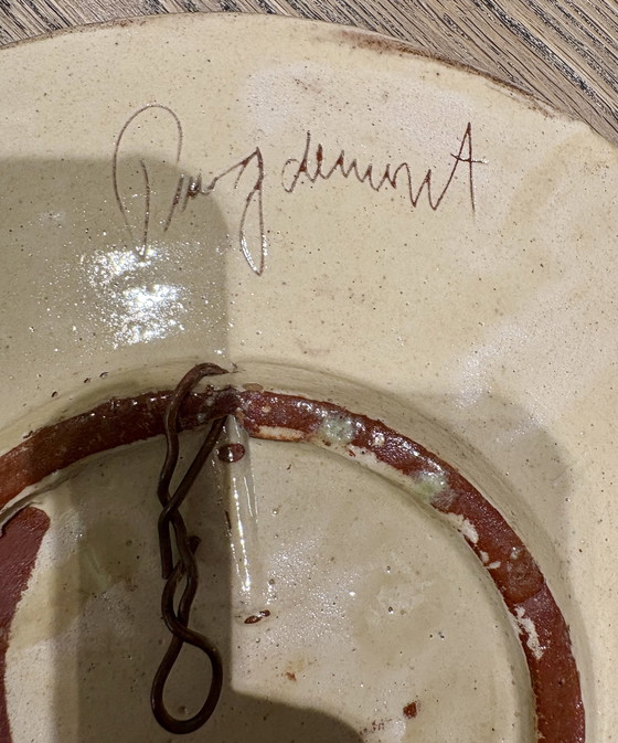 Image 1 of Set di 2 piatti da parete catalani con decorazione a forma di pesce – Puigdemont – Ø 24 cm