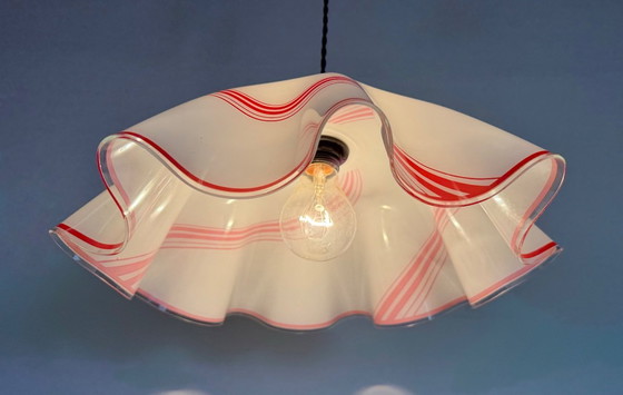 Image 1 of Vintage Glass Ceiling Light, 1970s