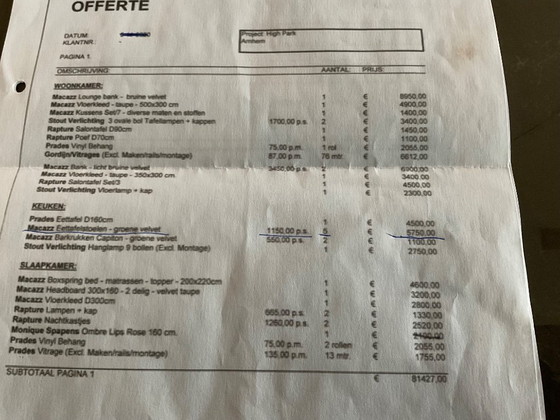 Image 1 of Macazz eetkamerstoelen 