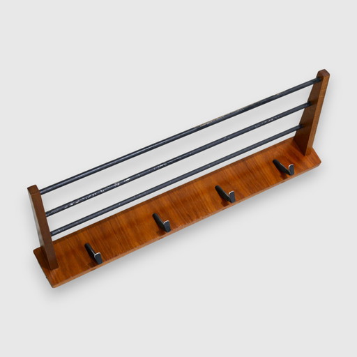 Vintage kapstok, garderobe - hout, jaren '60