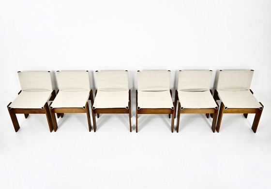 Image 1 of Sedie da pranzo Monk di Afra & Tobia Scarpa per Molteni, anni Settanta, set di 6