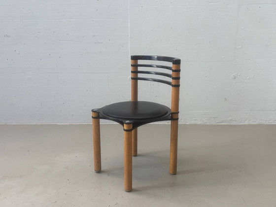 Chaise empilable Dietiker Modell 6800 par Kurt Thut, années 1980 – Fauteuils d'appoint, Wood (photo 9 of 17)