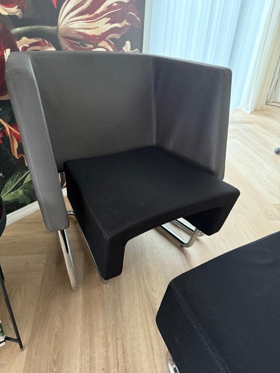 Image 1 of Designer chair with footstool